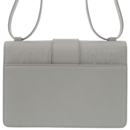 Christian Dior Gray Leather Bag in Like New condition with sleek design and dual straps