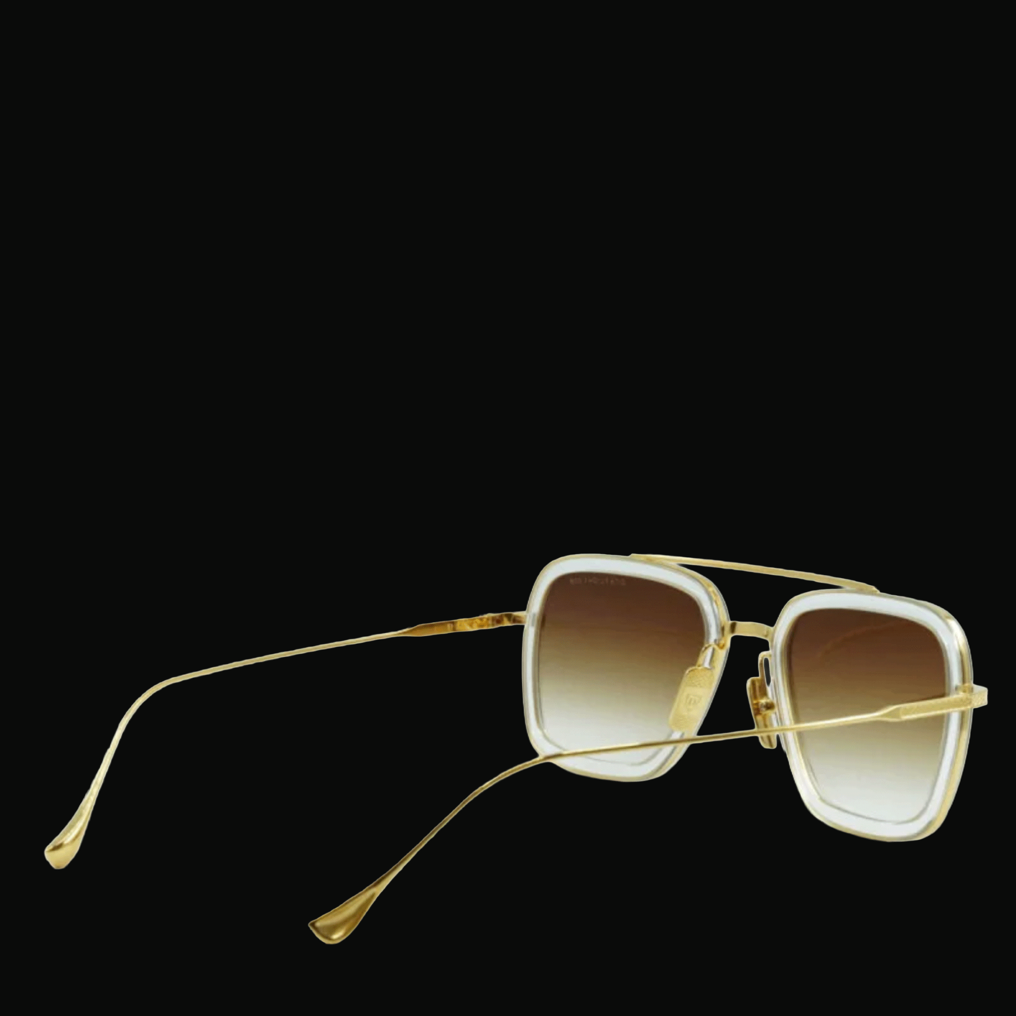 [SOLAR_SHIELDS] Dita Aviator Sunglasses - Crystal Yellow Gold | FLIGHT-006-7806