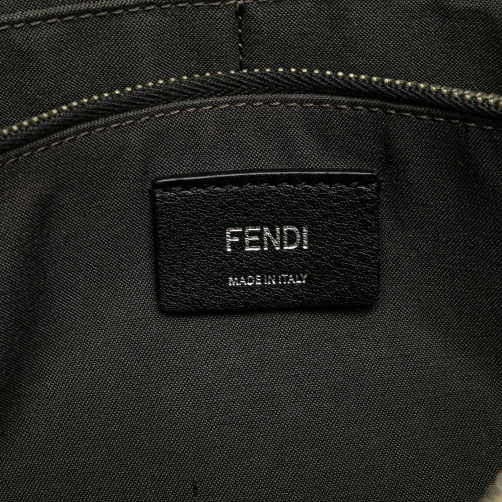 Interior label of a pre-owned Fendi By the Way bag showcasing quality craftsmanship and Italian origin