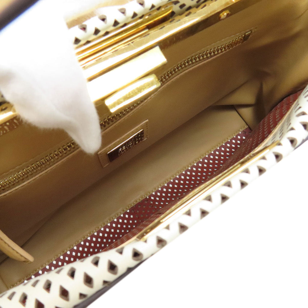 FENDI second hand bag with a spacious interior featuring gold accents and a stylish design