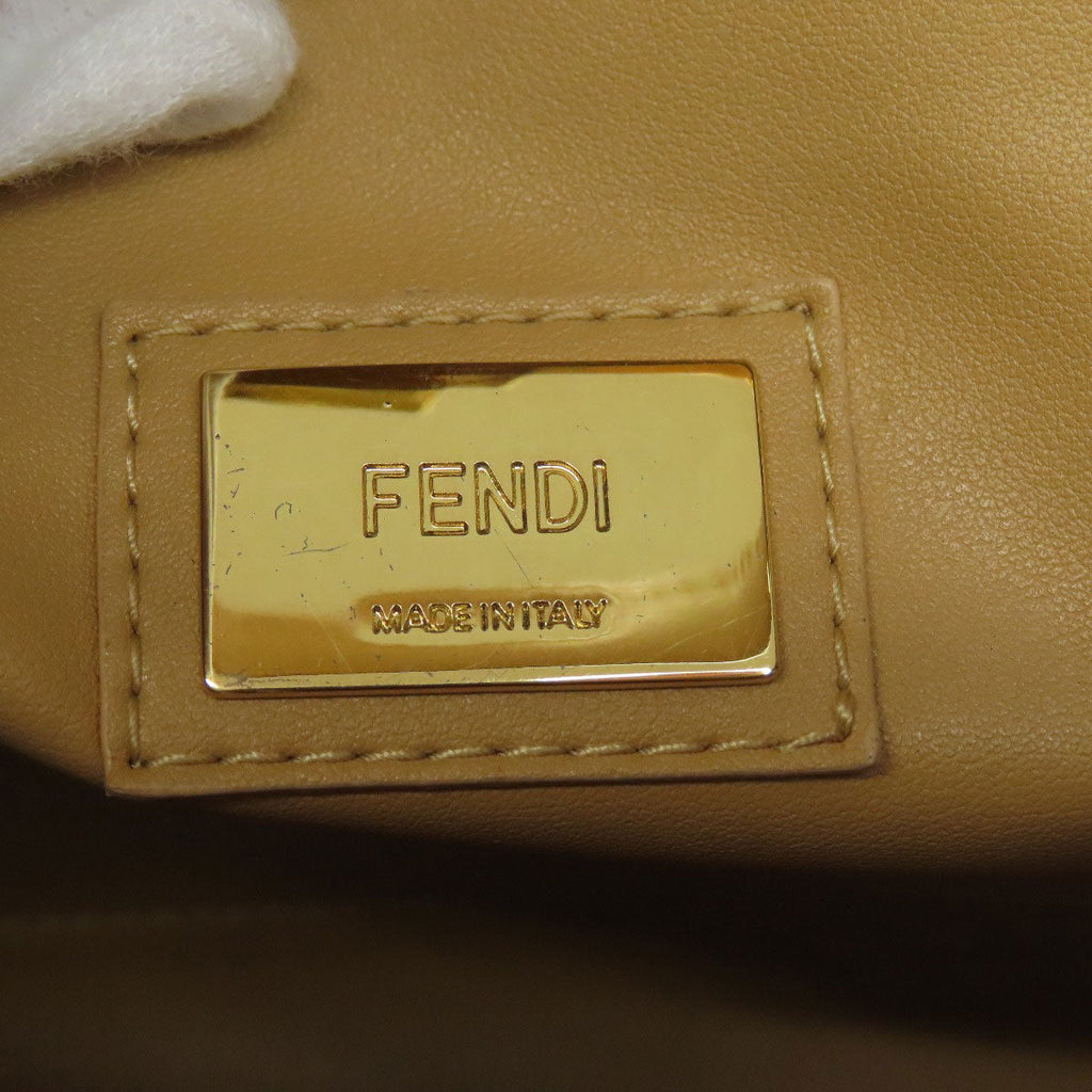 FENDI Bag Detail with Gold Logo Tag, Elevated Style, Second Hand Luxury Accessory