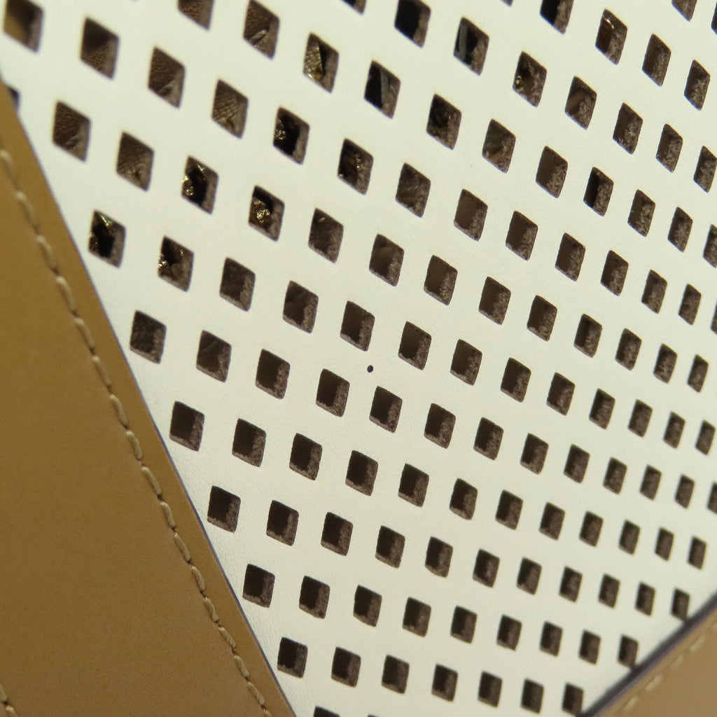 FENDI Second Hand Bag with Unique Cut-Out Design and Elegant Brown Leather Accents