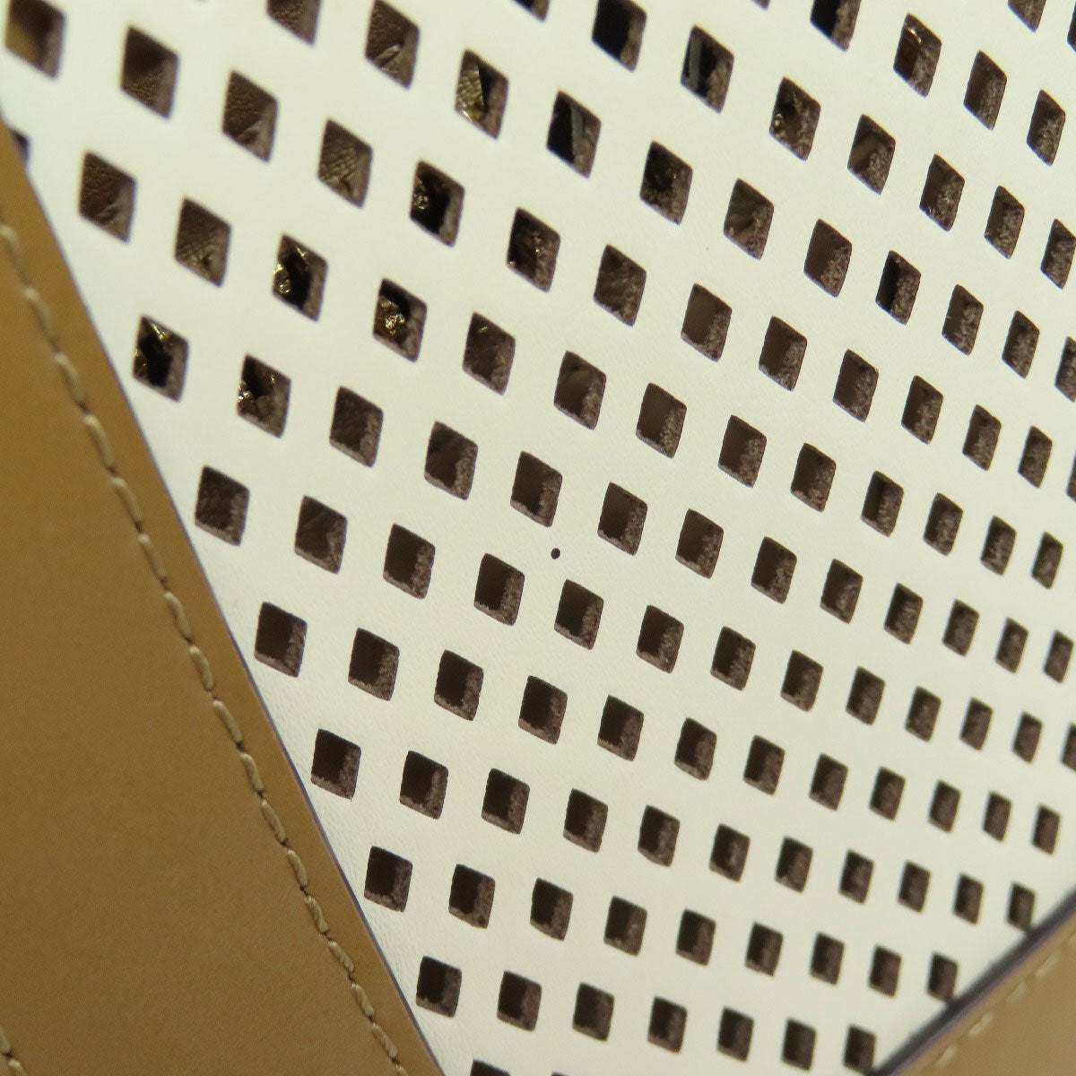 FENDI Second Hand Bag with Unique Cut-Out Design and Elegant Brown Leather Accents