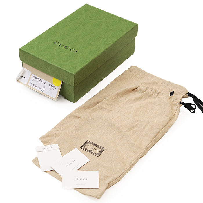 GUCCI shoe box and dust bag with brand cards for buy used Gucci Nero pumps online