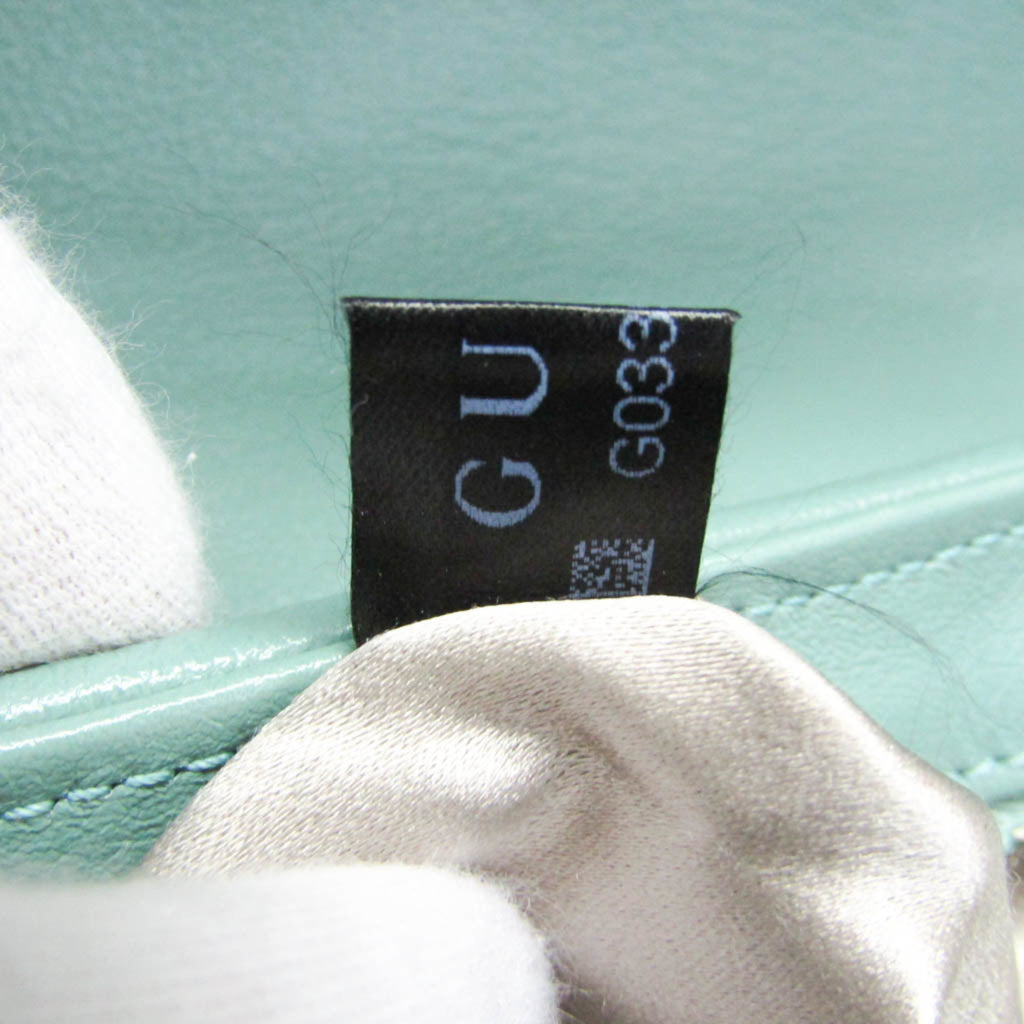 GUCCI Pre-Loved GG Marmont shoulder bag with a stylish mint green design