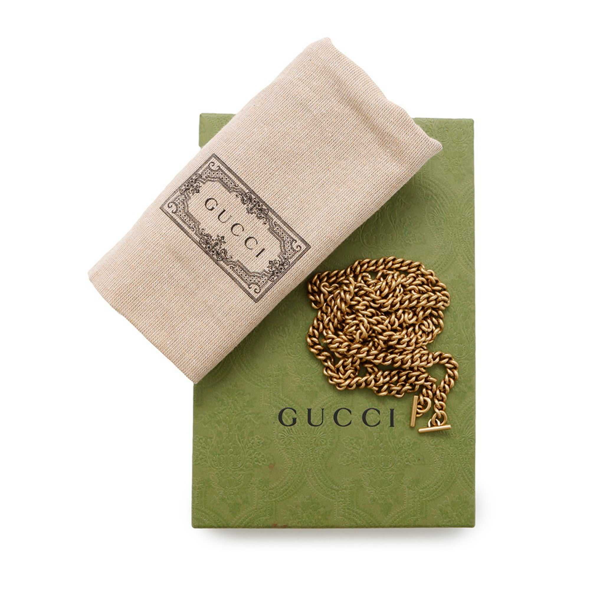 GUCCI Pre-Loved GG Super Mini Canvas bag presented with its original packaging and chain strap