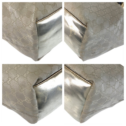 GUCCI pre-owned bag featuring a textured fabric and metallic accents for stylish accessories