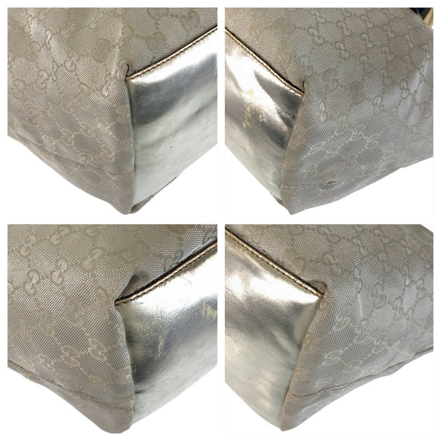 GUCCI pre-owned bag featuring a textured fabric and metallic accents for stylish accessories