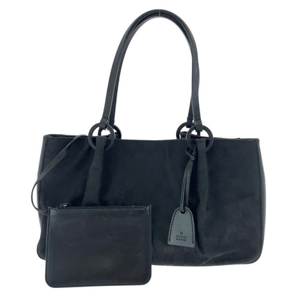 GUCCI - Pre-Owned GG Canvas Black Tote Bag