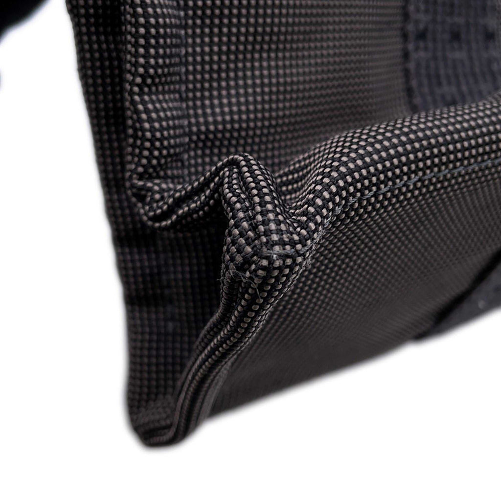 Close-up of MANSII Hermès Pre-Loved Air Line PM Tote Bag showing detailed stitching and fabric texture