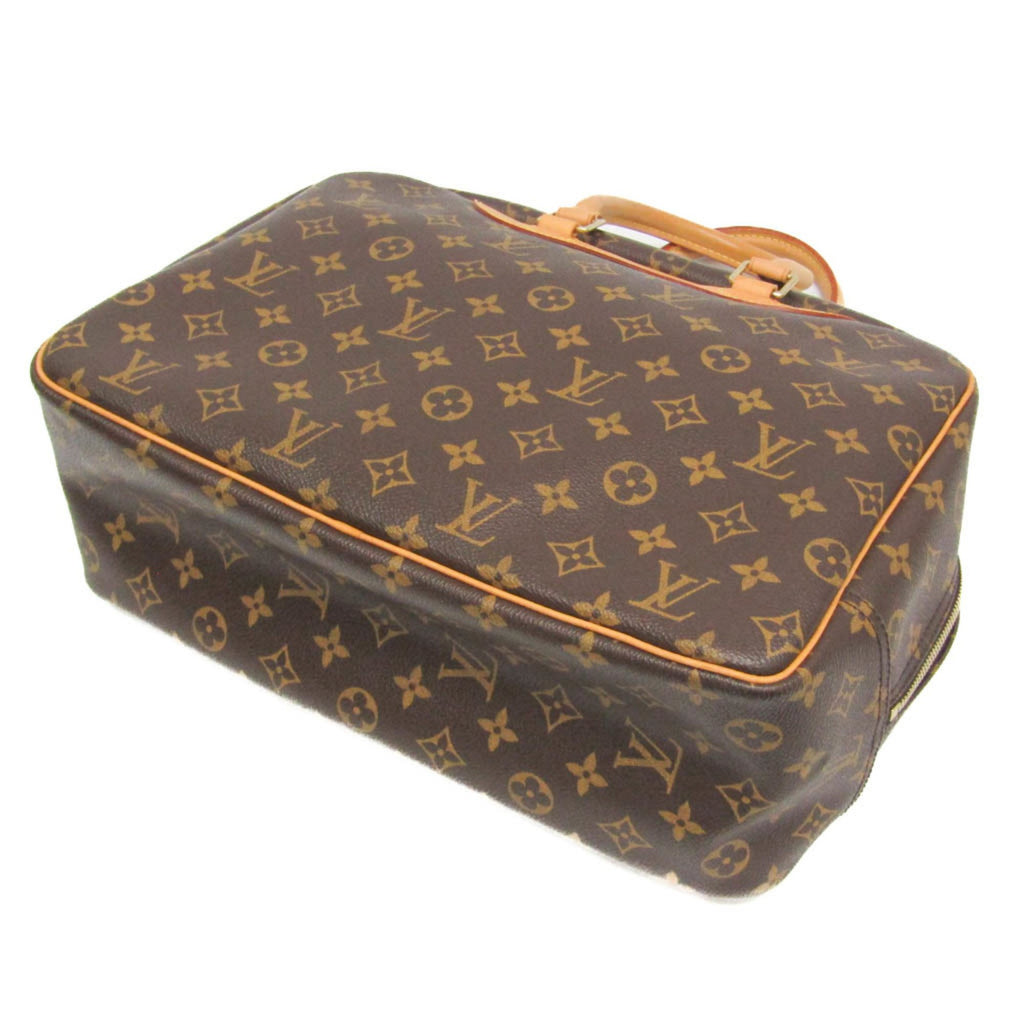 LOUIS VUITTON pre loved Deauville bag in monogram canvas with leather handles for stylish travel