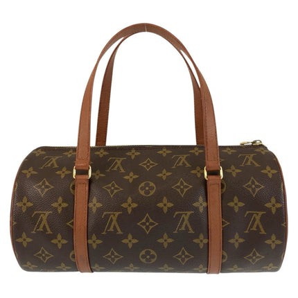 Louis Vuitton pre-owned monogram handbag with leather straps and zip closure