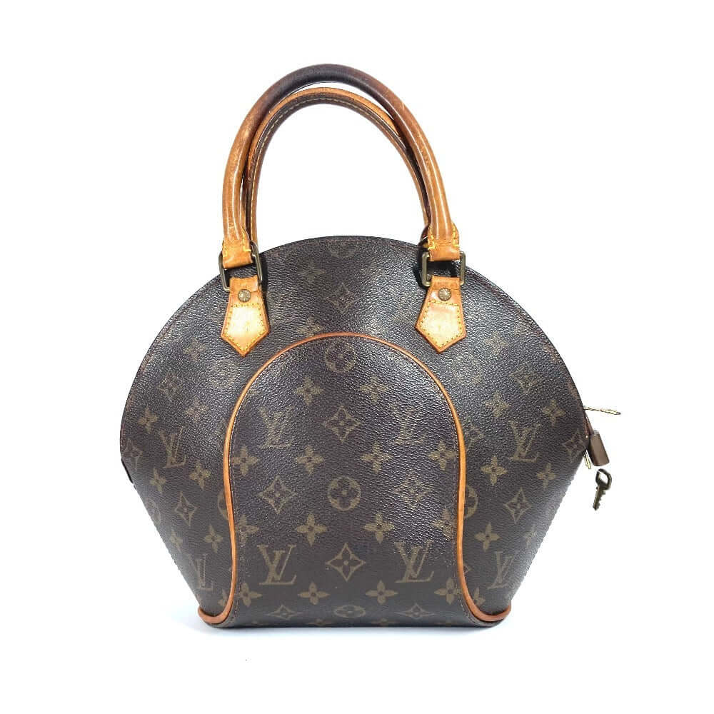 Pre-owned Louis Vuitton handbag with iconic monogram design and stylish rounded shape