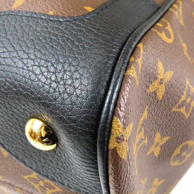 Pre-Owned Louis Vuitton Monogram Bag with Leather Trim and Gold Hardware