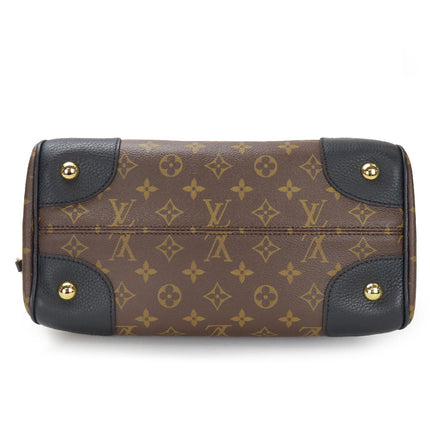 Pre-Owned Louis Vuitton Monogram Canvas Bag with Leather Trim and Gold Hardware