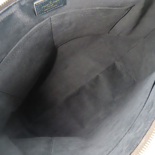 Pre-Owned Louis Vuitton bag interior view showing spacious black lining and compartments for organization