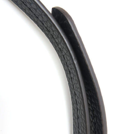 Pre-Owned Louis Vuitton Black Leather Handbag Strap with Textured Finish
