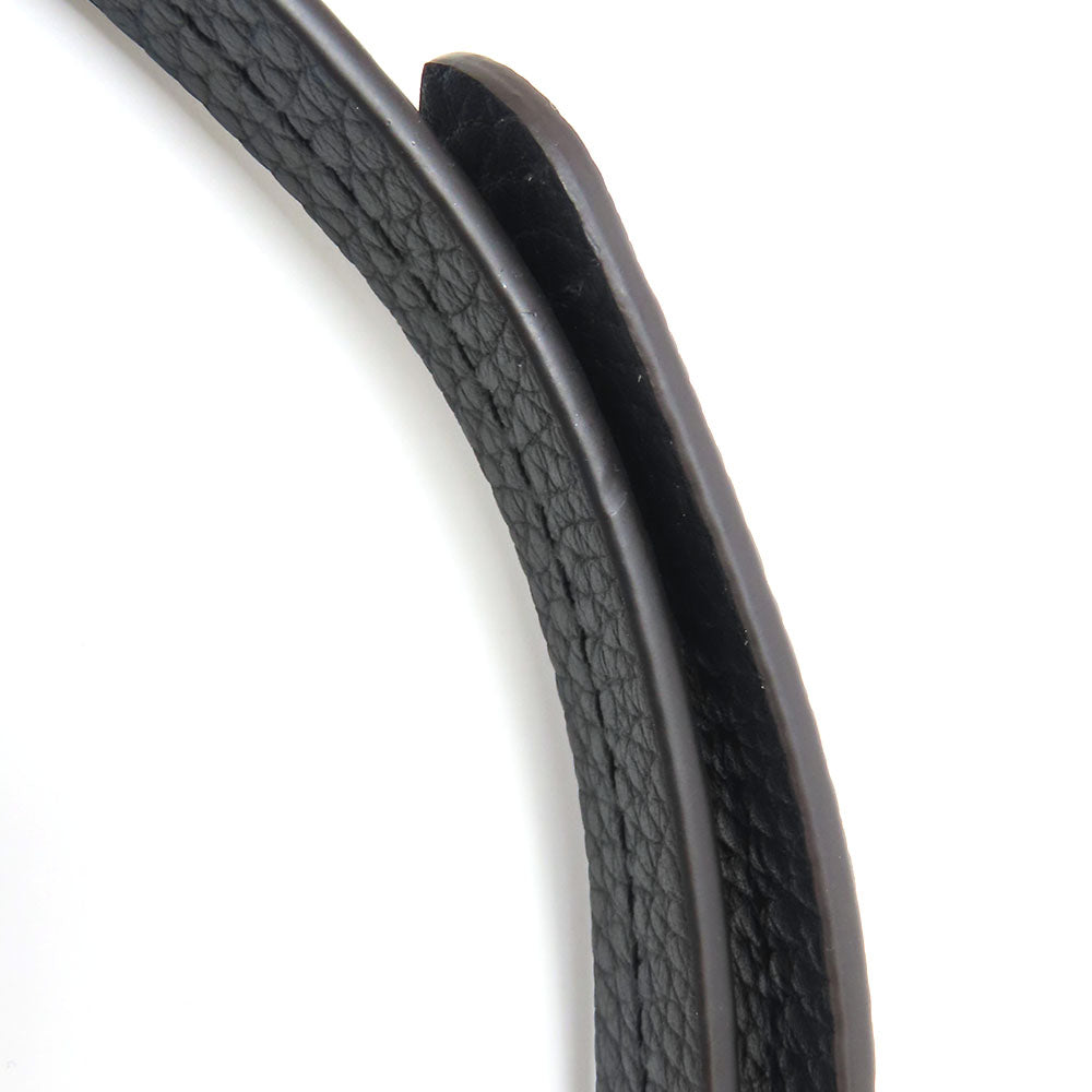 Pre-Owned Louis Vuitton Black Leather Handbag Strap with Textured Finish