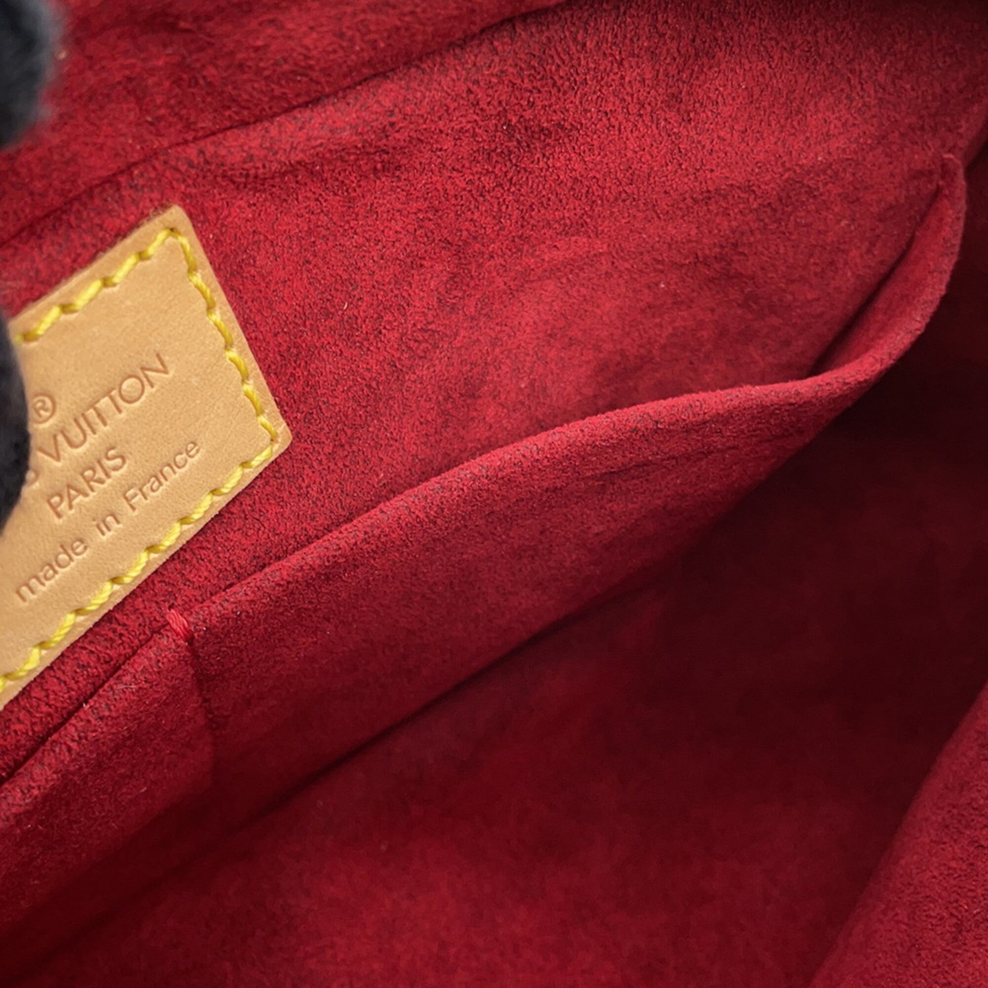 MANSII Luxury Handbag in Red Suede Interior, used like new with premium detailing