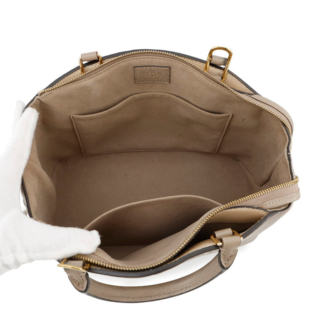 Interior view of MANSII LOUIS VUITTON used Petit Palais PM with pockets for organization