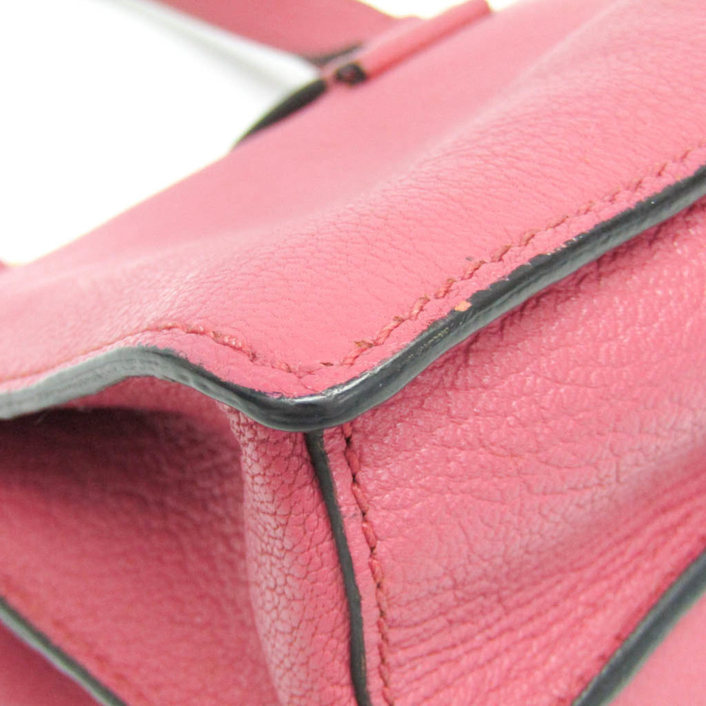 MIU MIU Pre-Loved MADRAS shoulder bag in pink leather with stylish design details