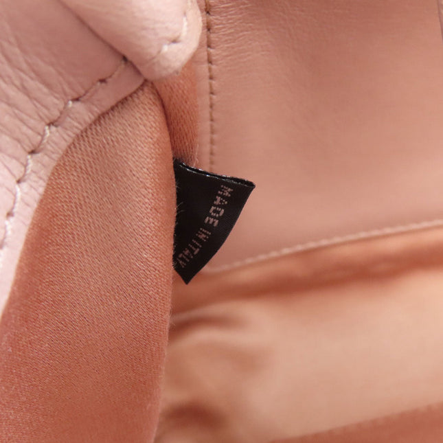 MIU MIU pre-owned leather bag interior with stitching and brand label detail