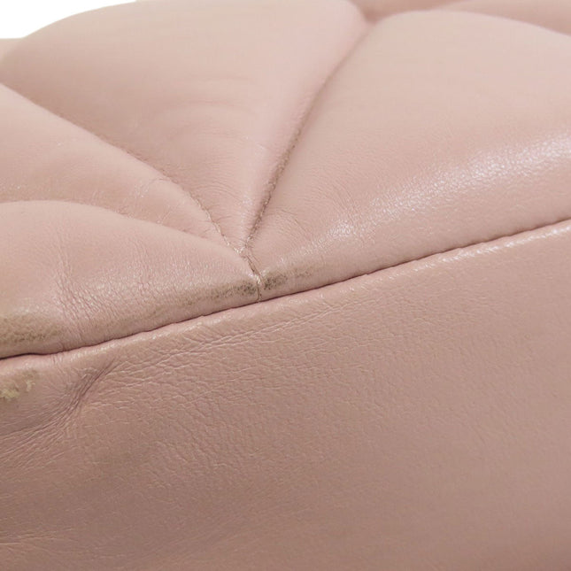MIU MIU Pre-Owned Pink Quilted Leather Bag with Sturdy Construction and Elegant Design