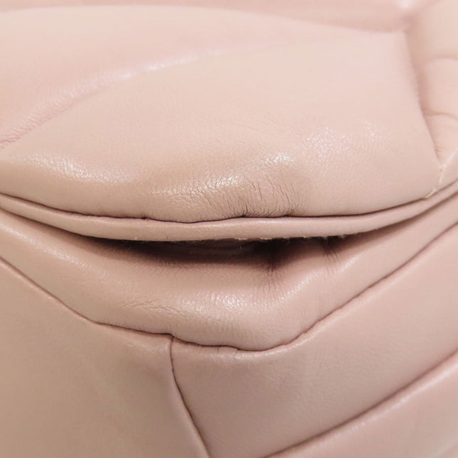 MIU MIU pre-owned leather bag with quilted texture and soft pink finish