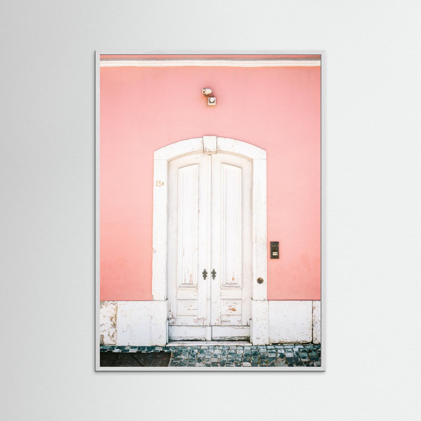The white door Lisbon by Raisa Zwart