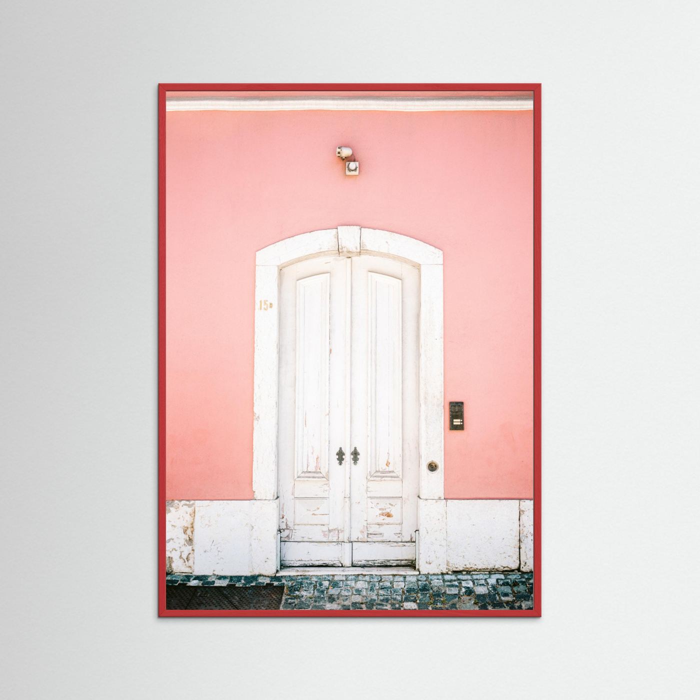 The white door Lisbon by Raisa Zwart