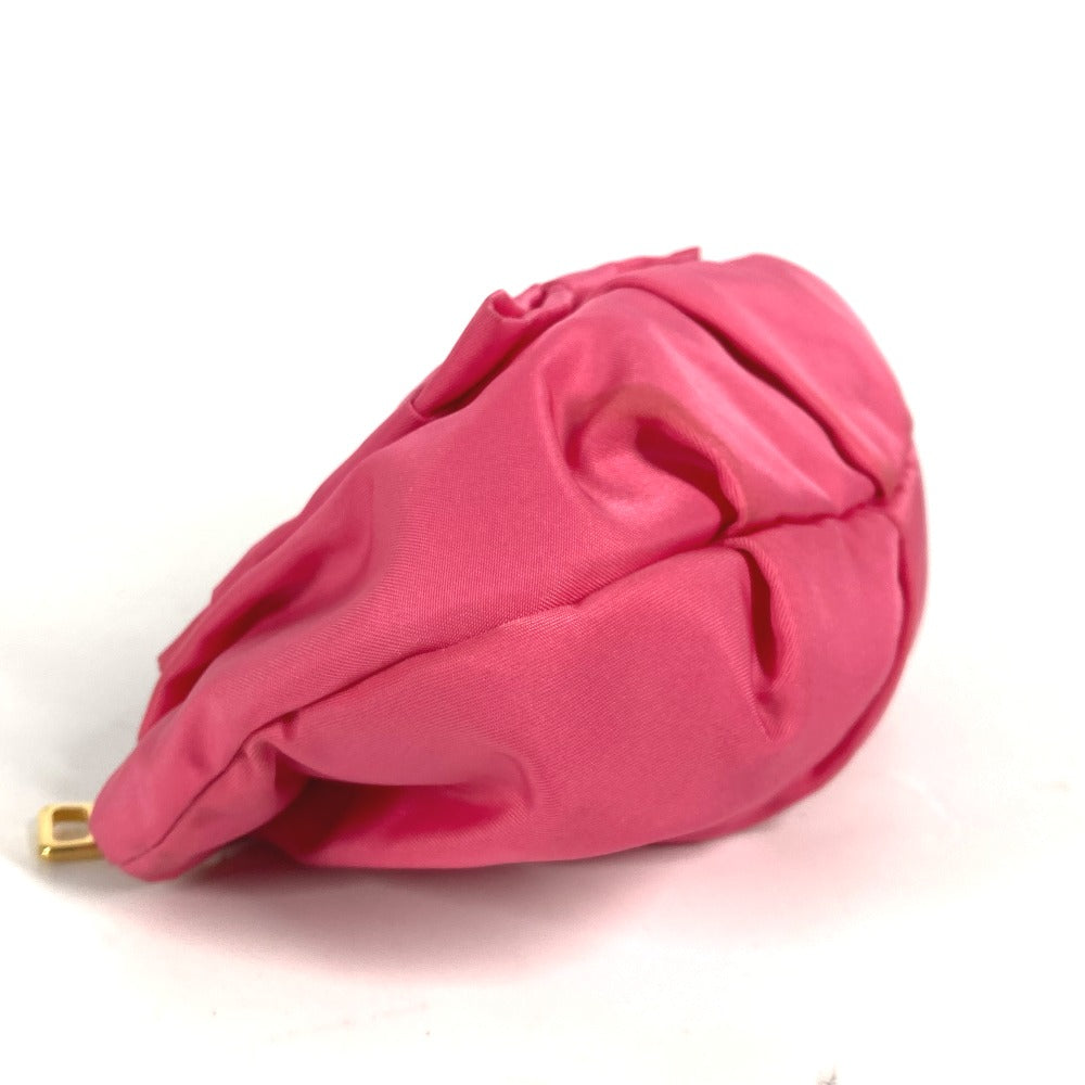 PRADA vintage pink pouch bag with a sleek and soft design for stylish outings