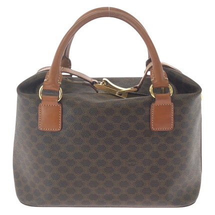CELINE Pre-owned handbag in brown with hexagonal pattern and leather handles for stylish everyday use