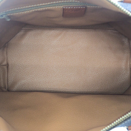 Interior of a CELINE pre-owned bag featuring a spacious compartment with soft lining