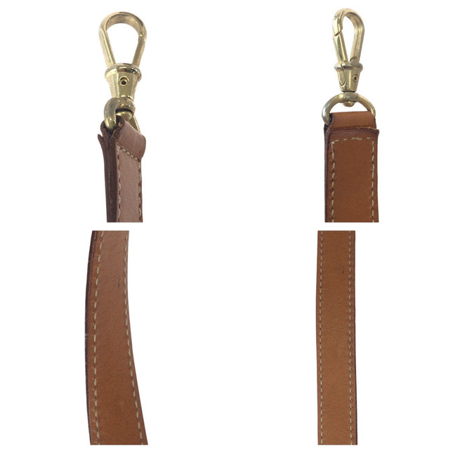 CELINE Pre-owned bag strap with gold-tone snap hooks and stylish brown leather finish