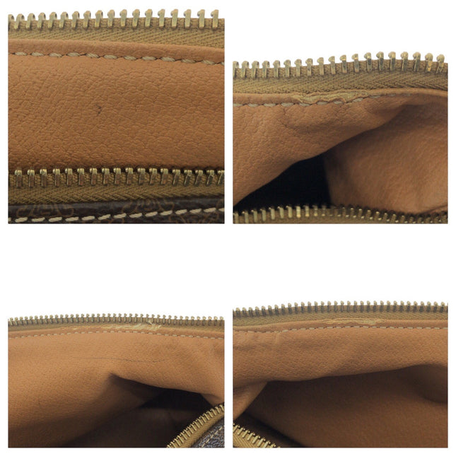 Interior view of CELINE pre-owned bag showcasing smooth leather lining and zipper detail