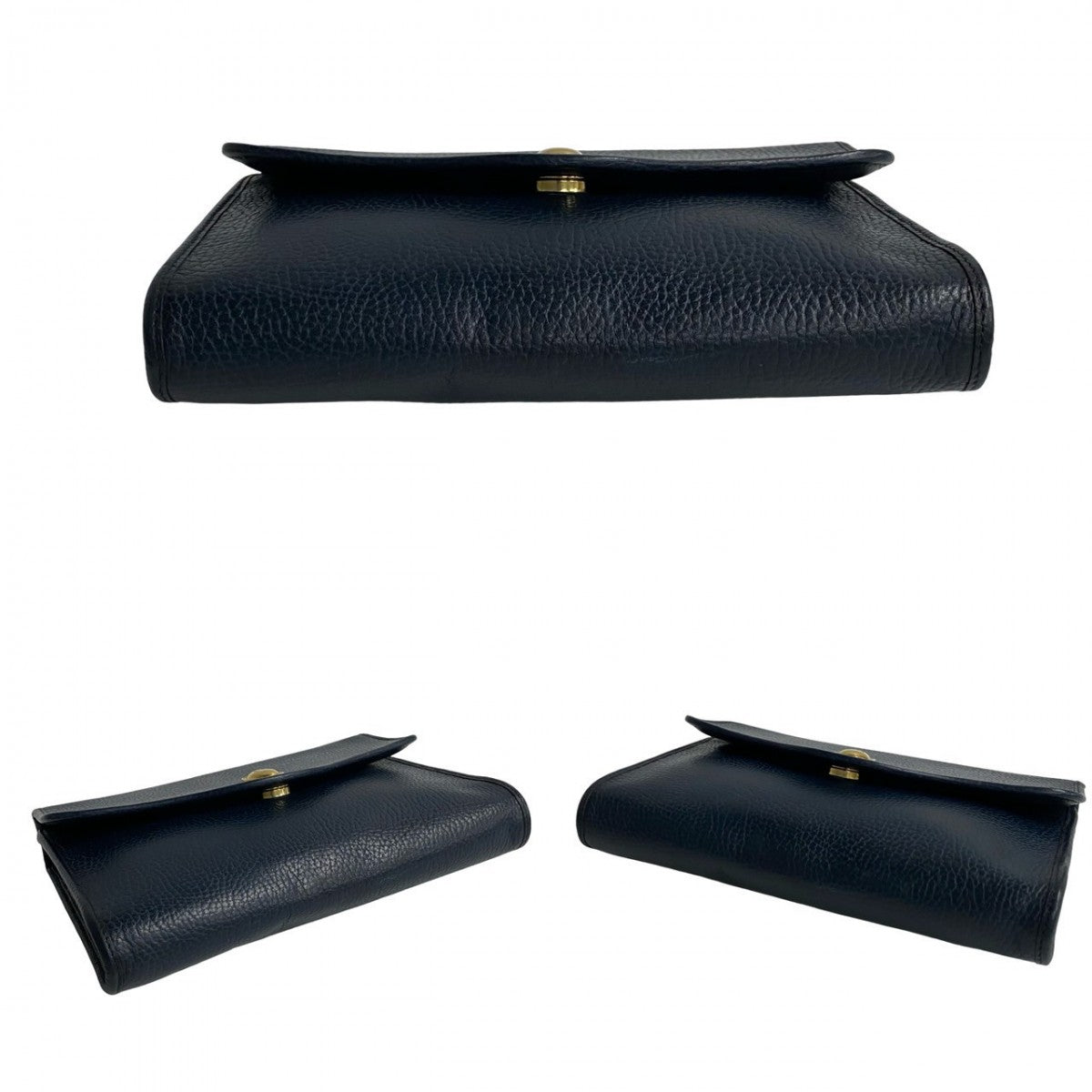 Dior pre-owned leather bag in black featuring a sleek design with a top flap closure