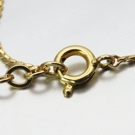 Christian Dior pre-owned gold necklace chain with a secure lobster clasp for elegant styling