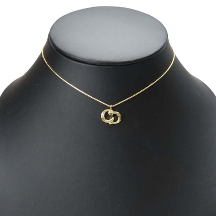 Christian Dior pre-owned gold necklace with an elegant interlocking link design