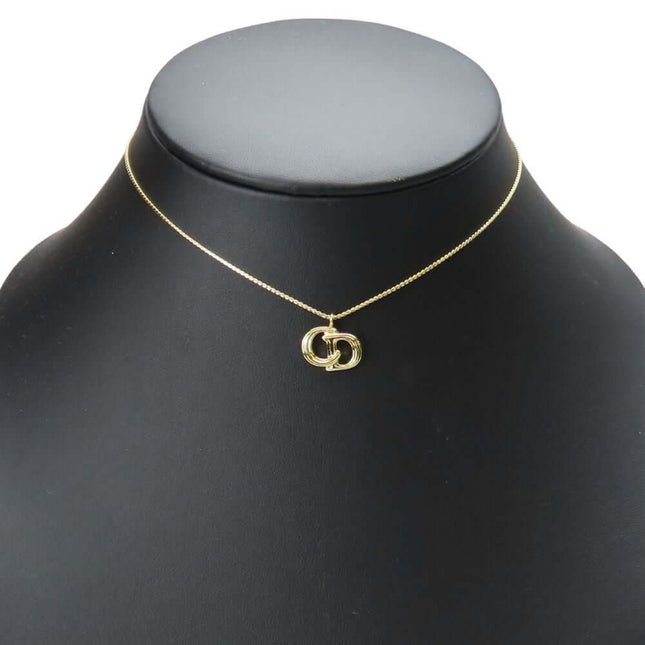 Christian Dior pre-owned gold necklace with an elegant interlocking link design