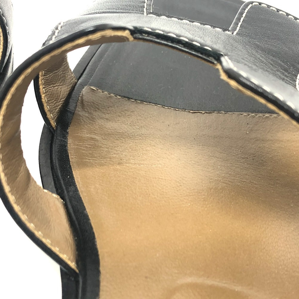 Gently used pre-owned Hermes Oran sandals with sleek leather straps and comfortable footbed