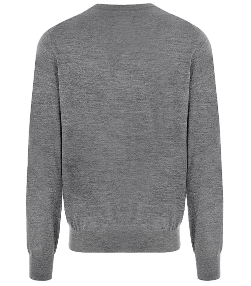 BRUNELLO CUCINELLI // CASHMERE & SILK CREW-NECK - 70% CASHMERE / 30% SILK [GREY] - BC-7742-G | THERMAL_LAYERS