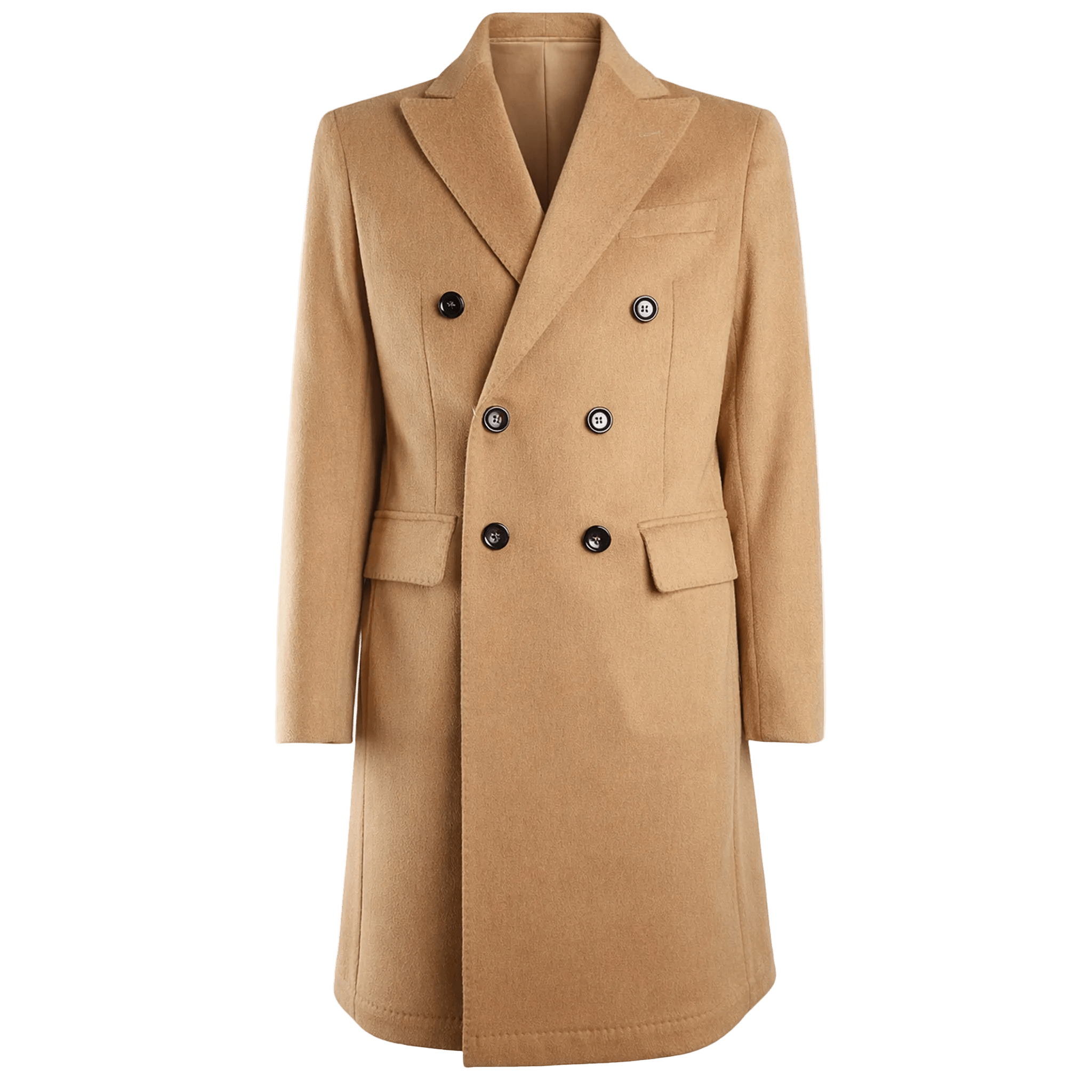 LORO PIANA FABRIC // DOPPIOPETTO WOOL COAT - 100% VIRGIN WOOL [CAMEL] - 780401 | SHELL_MODULES