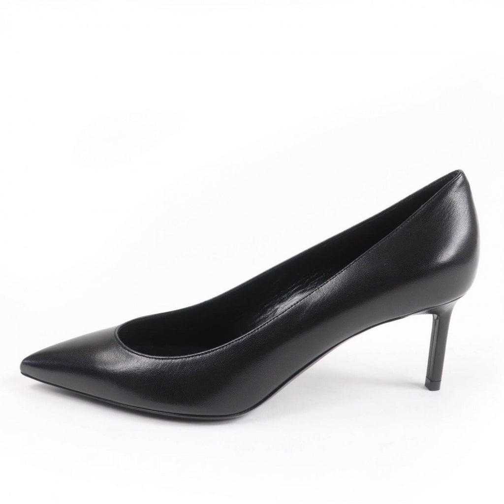 Saint Laurent Paris black heels featuring a sleek design with a pointed toe and elegant heel
