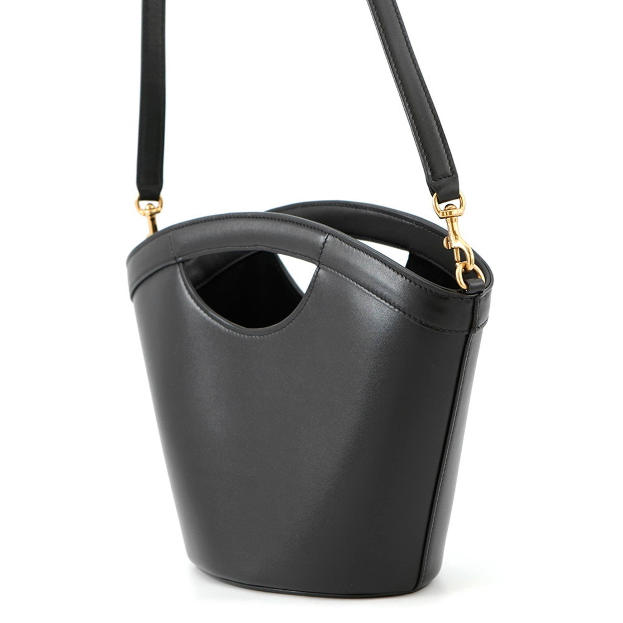 MANSII SAINT LAURENT Seria Mini 2 way bag in black with elegant design and adjustable strap