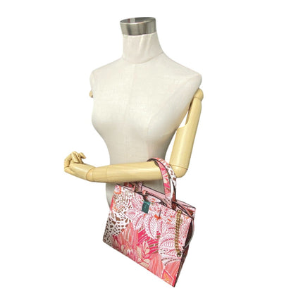 Salvatore Ferragamo pre-owned floral print handbag with elegant design and sturdy handle