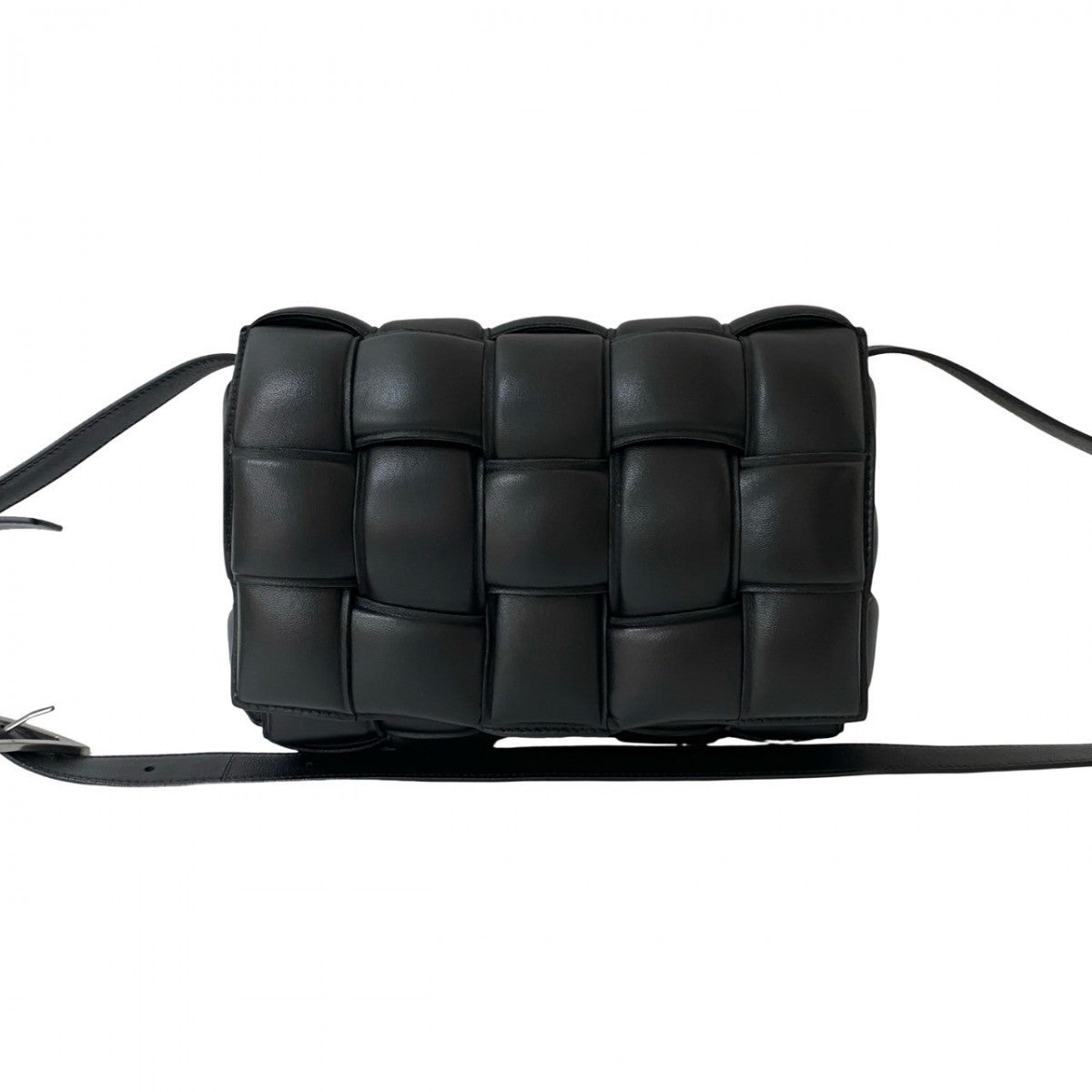 Bottega Veneta Black Woven Leather Bag in Excellent Condition, Second Hand Item