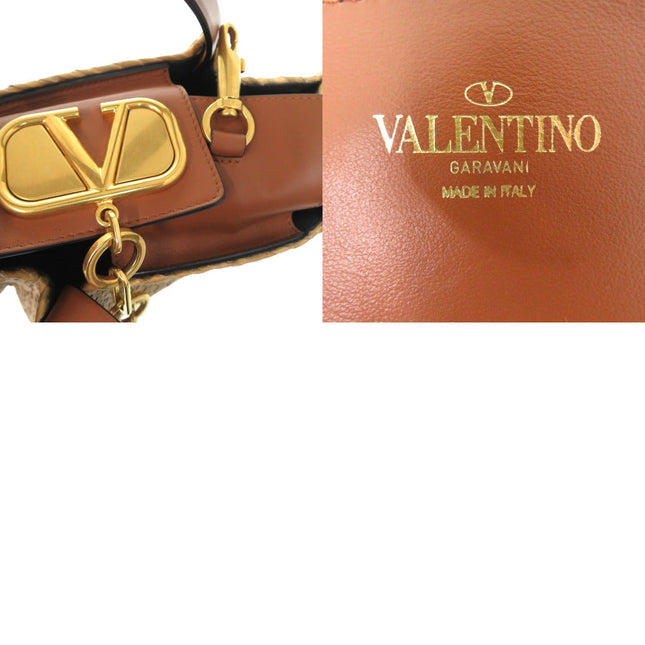Valentino Garavani pre-owned leather bag featuring signature logo and elegant design