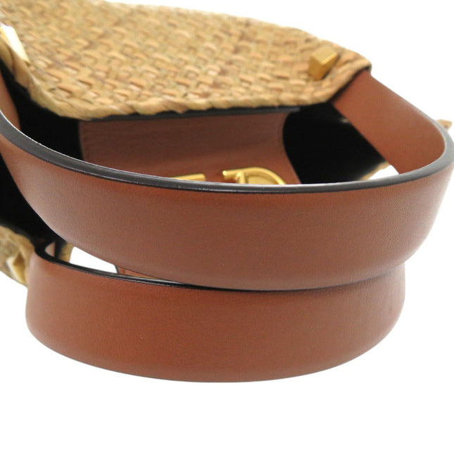 Valentino Garavani pre-owned bag with woven design and elegant gold accents