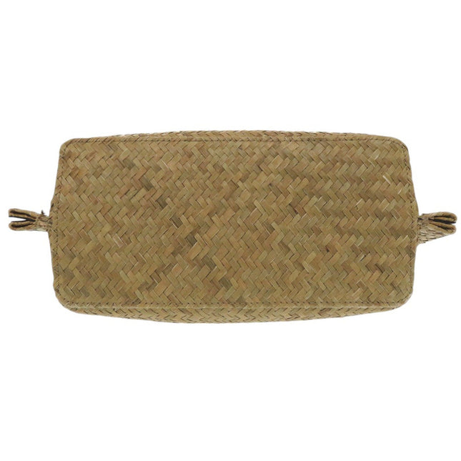 Valentino Garavani pre-owned woven bag in natural fibers with braided handles for casual style