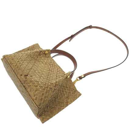 Valentino Garavani pre-owned woven handbag with leather straps, perfect for everyday use
